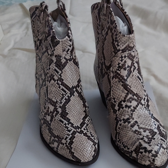 Style & Co. Shoes - Snakeskin Ankle Boots